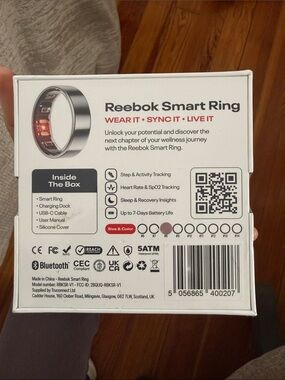 Reebok Smart Ring - Rose Gold Wellness Tracker NWT